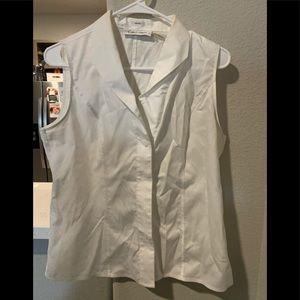 Calvin Kline Dress Top. White. Size 10